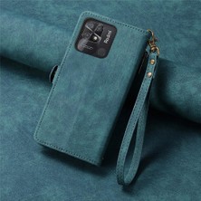 GX Boutique Xiaomi Redmi 10C Deri Kılıf Için Flip Case Darbeye Basit Iş (Yurt Dışından)