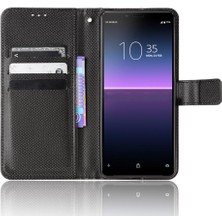 GX Boutique Sony Xperia 10 Iı Kickstand Kart Tutucu Kapak Manyetik Cüzdan Için Kılıf (Yurt Dışından)