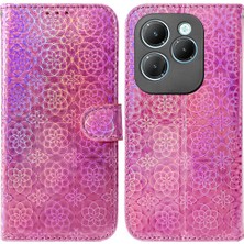 GX Boutique Infinix Sıcak 40 Premium Pu Deri Glitter Renkli Cüzdan Kılıf (Yurt Dışından)