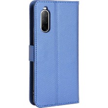 GX Boutique Sony Xperia 10 Iı Kickstand Kart Tutucu Kapak Manyetik Cüzdan Için Kılıf (Yurt Dışından)