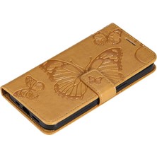 GX Boutique Samsung Galaxy S22 Artı Pu Deri Flip Kickstand Darbeye ile (Yurt Dışından)