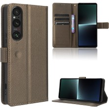 GX Boutique Sony Xperia 1 V Manyetik Cüzdan Kapak Için Kılıf Kickstand Kart Tutucu (Yurt Dışından)