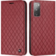 GX Boutique Samsung Galaxy S20 Fe Flip Kart Yuvaları Tutucu Manyetik Kabuk (Yurt Dışından)