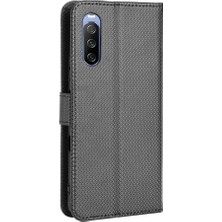 GX Boutique Sony Xperia 10 Iıı Manyetik Cüzdan Kickstand Kart Tutucu Kapak Için Kılıf (Yurt Dışından)