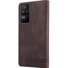 GX Boutique Xıaomı Redmi K40S Kickstand Iki Kart Yuvaları Premium Deri Kılıf (Yurt Dışından)