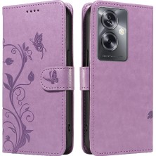 GX Boutique El Kayışı ve Kart Yuvası Kabartmalı Kelebek ile Oppo A79 5g Için Kılıf (Yurt Dışından)