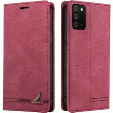 GX Boutique Samsung Galaxy A03S Kickstand Iki Kart Yuvaları Premium Deri Kılıf (Yurt Dışından)