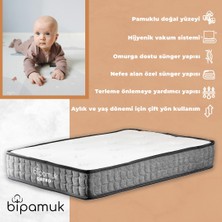 Bipamuk QATRO Bebek Yatağı Ve Çocuk Yatağı Ortopedik Çift Yönlü 70x110 Premium Beşik Yatak 15 cm