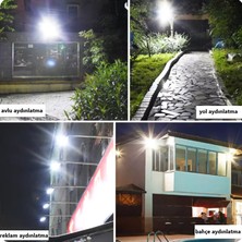 Rultech 1 Adet LED Işık Projektör 100W Beyaz Işık 6500K 9000LM Bahçe Duvar Yol Aydınlatma Dış&iç Mekan