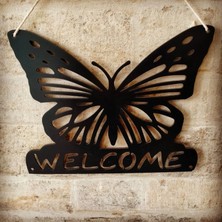 Mrc Hediye Sepeti Ev Kapı Süsü Kelebek  Welcome