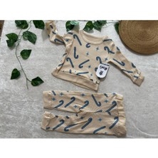Lion Kids Unisex 9-12 Ay Waffle Kumaş Unisex Şemsiye Detaylı 2li Takı
