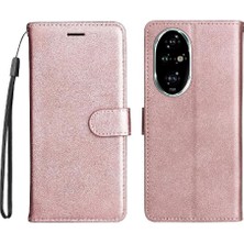 MY Boutique1 Kart Yuvası Klasik Düz Renk Yüksek Cüzdan ile Onur 200 Pro Için Flip Case (Yurt Dışından)