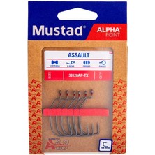 Mustad Alpha Point Assault Wide Gap 38120AP Olta Iğnesi Tıtanx-No:2/0 - 6lı