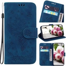 MY Boutique1 Huawei Nova 12 Pro Kabartma Gül Çiçekler Flip Pu Deri Kapak Kılıf (Yurt Dışından)