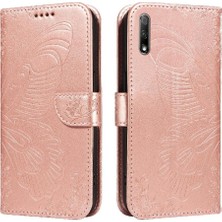 MY Boutique1 Onur X30 Kabartmalı Kelebek Ayrılabilir El Kayışı ile Yüksek Flip Case (Yurt Dışından)