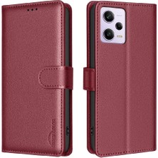 MY Boutique1 Xiaomi Redmi Not 12 Pro 5g Için Flip Case Manyetik Rfıd Engelleme Kartı Pu (Yurt Dışından)