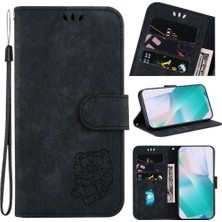 MY Boutique1 Xiaomi Poco M6 4g Için Kılıf Tutucu Kapak Kabartmalı Sevimli Kaplan Flip Folio (Yurt Dışından)