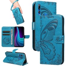 MY Boutique1 Huawei Y9 Başbakan 2019 Kabartmalı Kelebek Yüksek Kaliteli Deri Için Flip Case (Yurt Dışından)