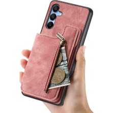 MY Boutique1 Samsung Galaxy A15 5g Için Kılıf Katlanabilir Arka Kapak Vintage Fermuar Cüzdan (Yurt Dışından)