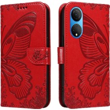 MY Boutique1 Onur Oyun Için Flip Case 30 Artı Kabartmalı Kelebek Yüksek Kaliteli Deri (Yurt Dışından)