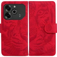 MY Boutique1 Tecno Pova 6 Pro 5g Deri Cüzdan Kabartmalı Sevimli Kaplan Için Flip Case (Yurt Dışından)