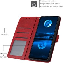 MY Boutique1 Samsung Galaxy S24 Saf Renk Pu Deri Kickstand ile Flip Case (Yurt Dışından)