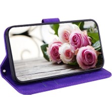 MY Boutique1 Huawei Nova 12 Kart Yuvaları Için Kılıf Kickstand Kabartma Gül Çiçekler Cüzdan Pu (Yurt Dışından)