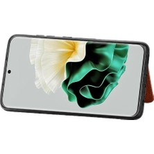 MY Boutique1 Huawei P60 Manyetik Kart Tutucu Standı Fonksiyonu Rfıd Engelleme Için Kılıf (Yurt Dışından)