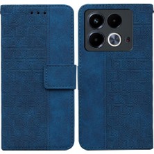 MY Boutique1 Infinix Not 40 4g Premium Pu Deri Flip Folio Geometrik Için Flip Case (Yurt Dışından)