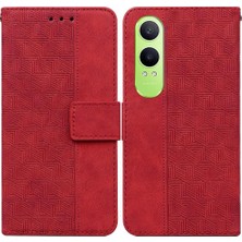 MY Boutique1 Oneplus Nord Ce4 Lite 5g Kickstand Özelliği Için Flip Case Geometrik Cüzdan (Yurt Dışından)