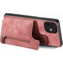 MY Boutique1 IPhone 12 Için Kılıf Katlanabilir Arka Kapak Vintage Fermuar Cüzdan Standı Fonksiyonu (Yurt Dışından)