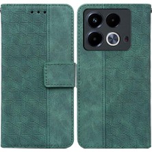 MY Boutique1 Infinix Not 40 4g Premium Pu Deri Flip Folio Geometrik Için Flip Case (Yurt Dışından)