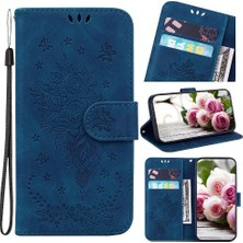 MY Boutique1 Infinix Not Için Kılıf 40 4g Kabartma Gül Çiçekler Kart Yuvaları Flip Pu Deri (Yurt Dışından)