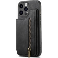 MY Boutique1 IPhone 15 Için Kılıf Pro Max Vintage Fermuar Cüzdan Standı Fonksiyonu Katlanabilir (Yurt Dışından)