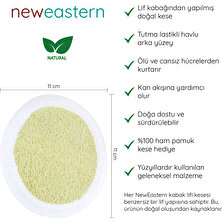 Neweastern Doğal Kabak Lifi Seti, Vücut Kese ve Yüz Peeling Seti