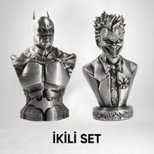 Anytime 3D Batman ve Joker Büst / Figür Ikili Set - Dc Comics - 10 cm