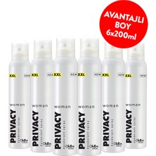 Privacy Woman Kadın Deodorant 200 ml x 6 adet