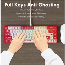Ajazz AK680 Kahverengi Switch Hot-Swap Kablolu Mekanik Oyuncu Gaming Klavye