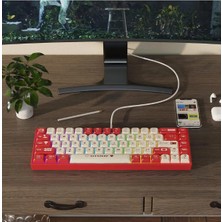 Ajazz AK680 Kahverengi Switch Hot-Swap Kablolu Mekanik Oyuncu Gaming Klavye