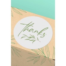 Xox Shops Thank You Sticker Teşekkürler Etiketi Handmade Ambalaj Paket Etiketi - 90 Adet - ST2101