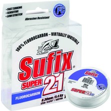 Sufix Süper 21 Fluorocarbon Misina CLEAR-0.35MM - 80MT - 9kg