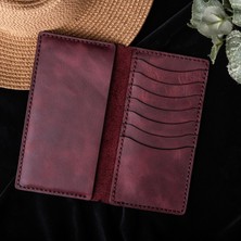 Dery Craft El Yapımı Deri Telefon Cüzdanı Tamamen El Dikişi (Zen)