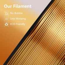 Kingroon Pla Silk Üçlü Renk Filament - Altın Gümüş Bakır -1.75MM - 1kg