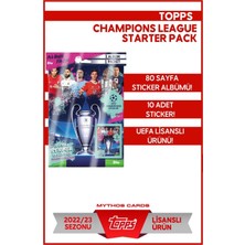 Mythos Cards 2022-23 UEFA Şampiyonlar Ligi Resmi  Lisanslı Futbolcu Sticker Koleksiyonu / Başlangıç Paketi