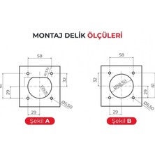 Bemis Elektrikli Araç Şarj Prizi Monofaze 63A 4 Noktadan Montajlı