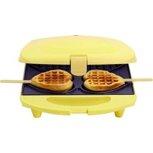 Bestron BEU49 Waffle Makinesi, Çubukta Waffle Için Kalp Şeklinde Waffle Demiri, Yapışmaz ve Gösterge Işıklı Waffle Makinesi, Sweet Dreams Koleksiyonu, 700 Watt,