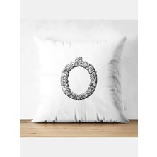 Özcan Tasarım O Harfi Kırlent Kılıfı - O Harfli Yastık Kılıfı