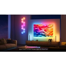 Govee 3s Tv Arkası LED Şerit Ambiyans Aydınlatma Tv Renk Senkronizasyonu 55-65 Inc Tv'ler ile Uyumludur - Netflix Versiyon