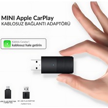 Dark Mini Pro Araç Kiti Apple Cihazlar İçin Kablosuz Apple Carplay Adaptörü, Wireless Carplay Çevirici (DK-VA-MPC1)