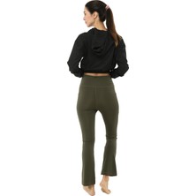 Scorp Alice Crop Kapüşonlu Kadın Sweatshirt Siyah
